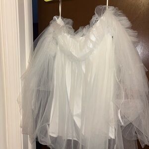 White Tulle Dress